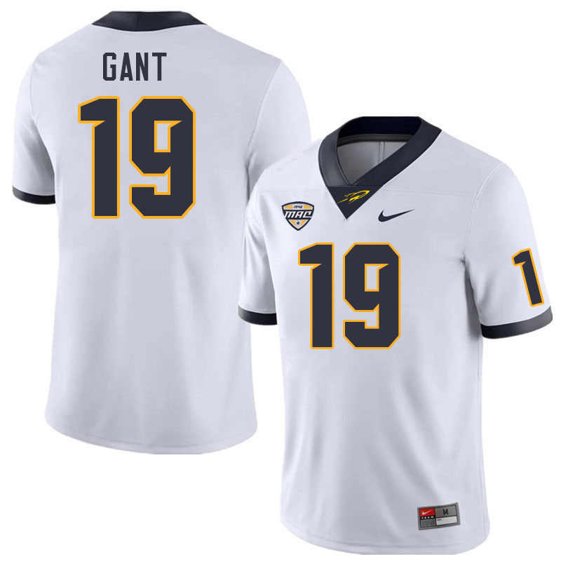 Toledo Rockets #19 Dallas Gant College Football Jerseys Stitched Sale-White